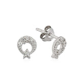 Boucles d'oreilles à tige en forme d'étoile en argent